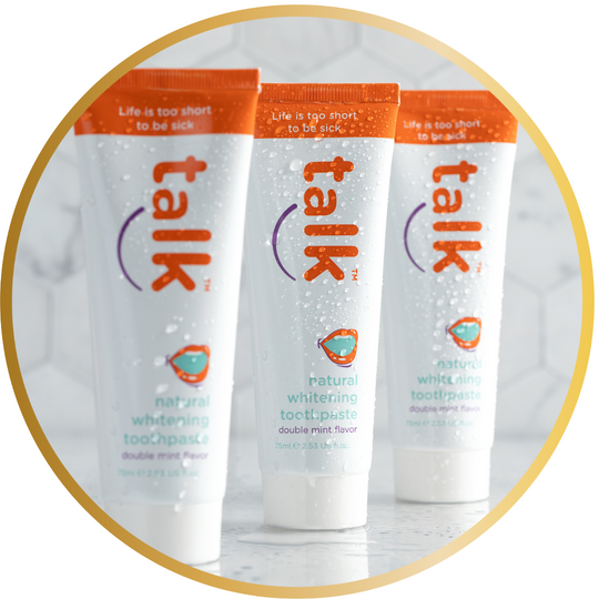 Talk Fluoride Free Natural Whitening w/ Hydroxyapatite Toothpaste (3 BUNDLE)