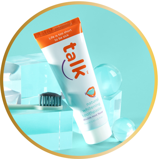 Talk Fluoride Free Natural Whitening w/ Hydroxyapatite Toothpaste (3 BUNDLE)