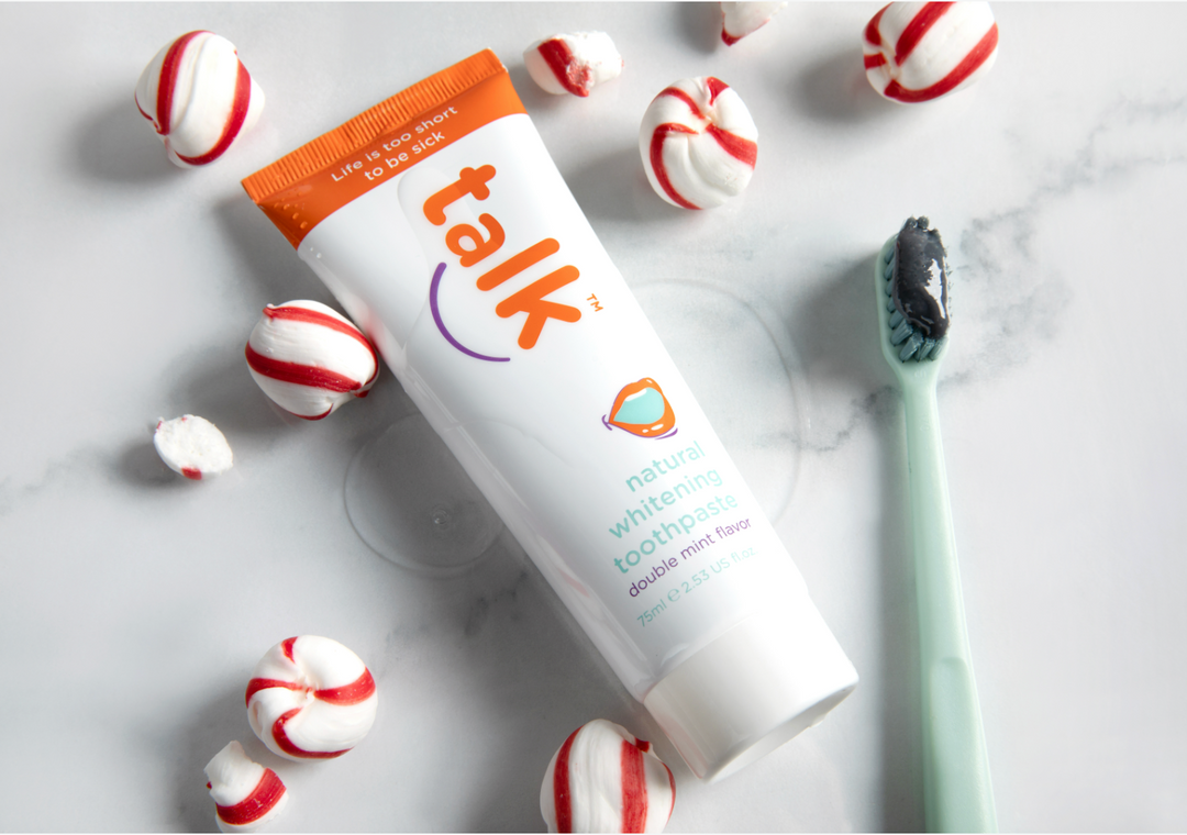 Talk Fluoride Free Natural Whitening w/ Hydroxyapatite Toothpaste (3 BUNDLE)